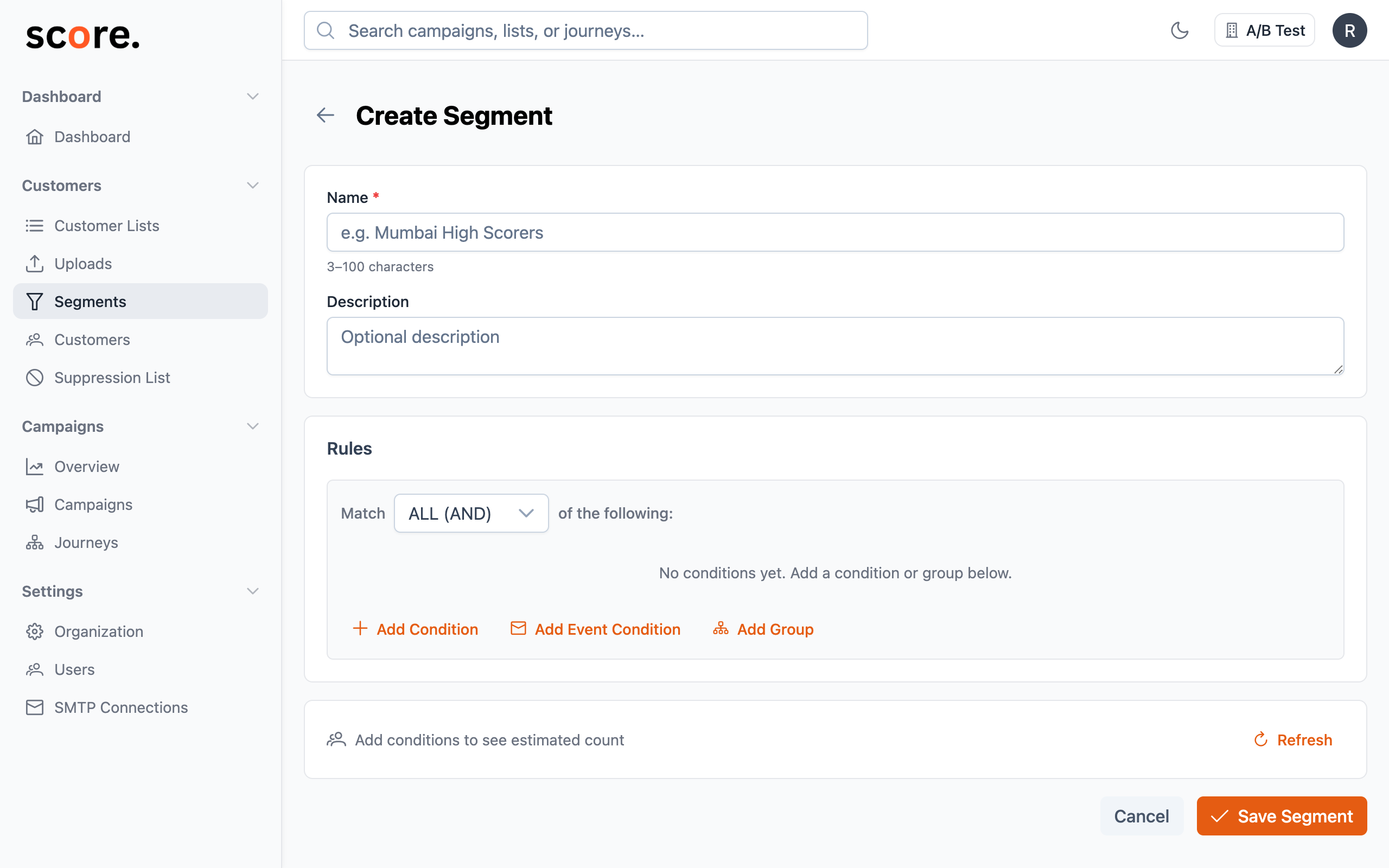 Segment Builder